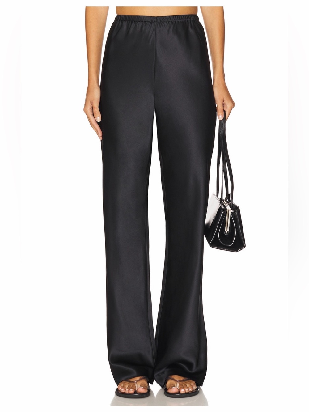 Eaves Loretta Silk Pants Black